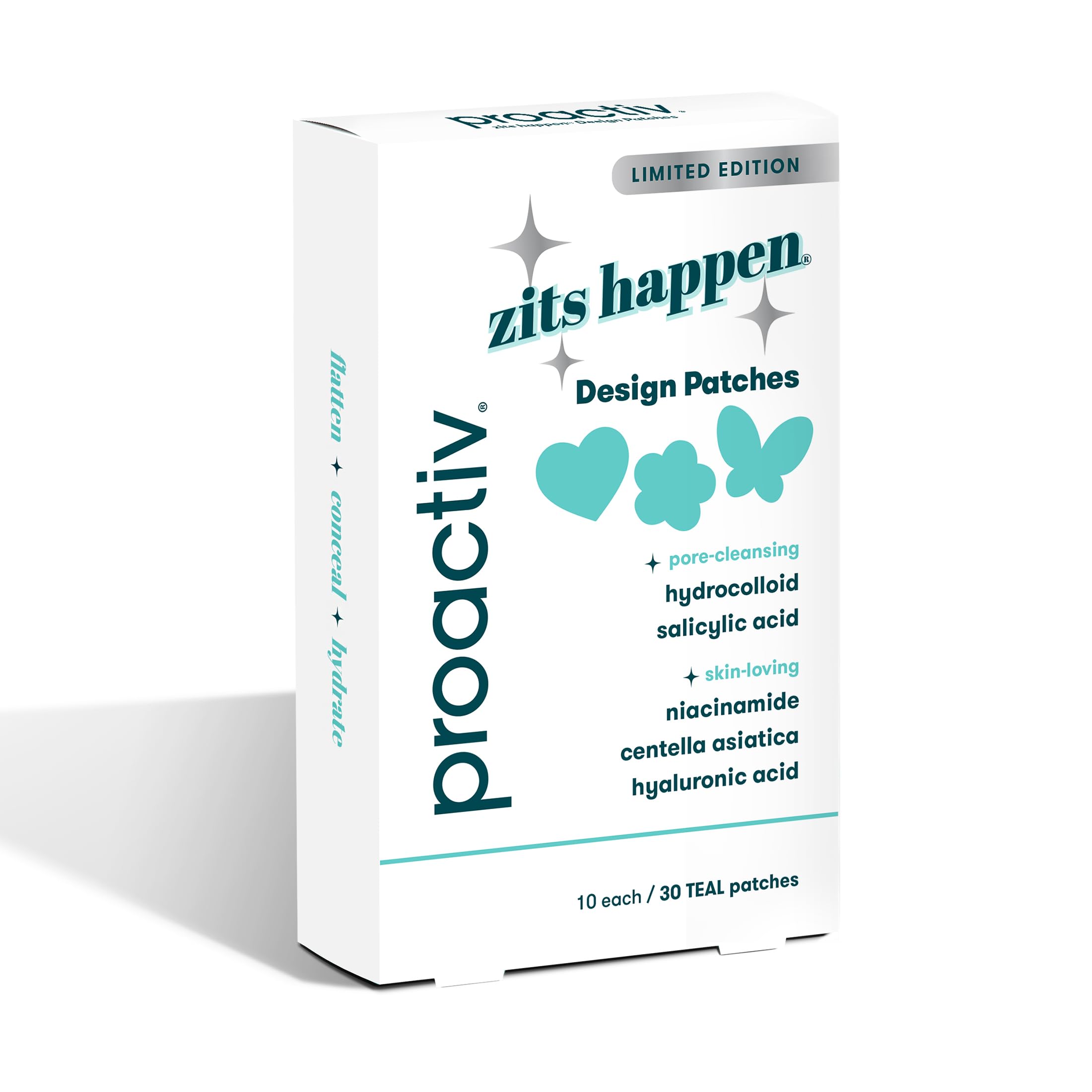 Proactiv front packaging showing teal box and 30-count badge beneficial for quick identification