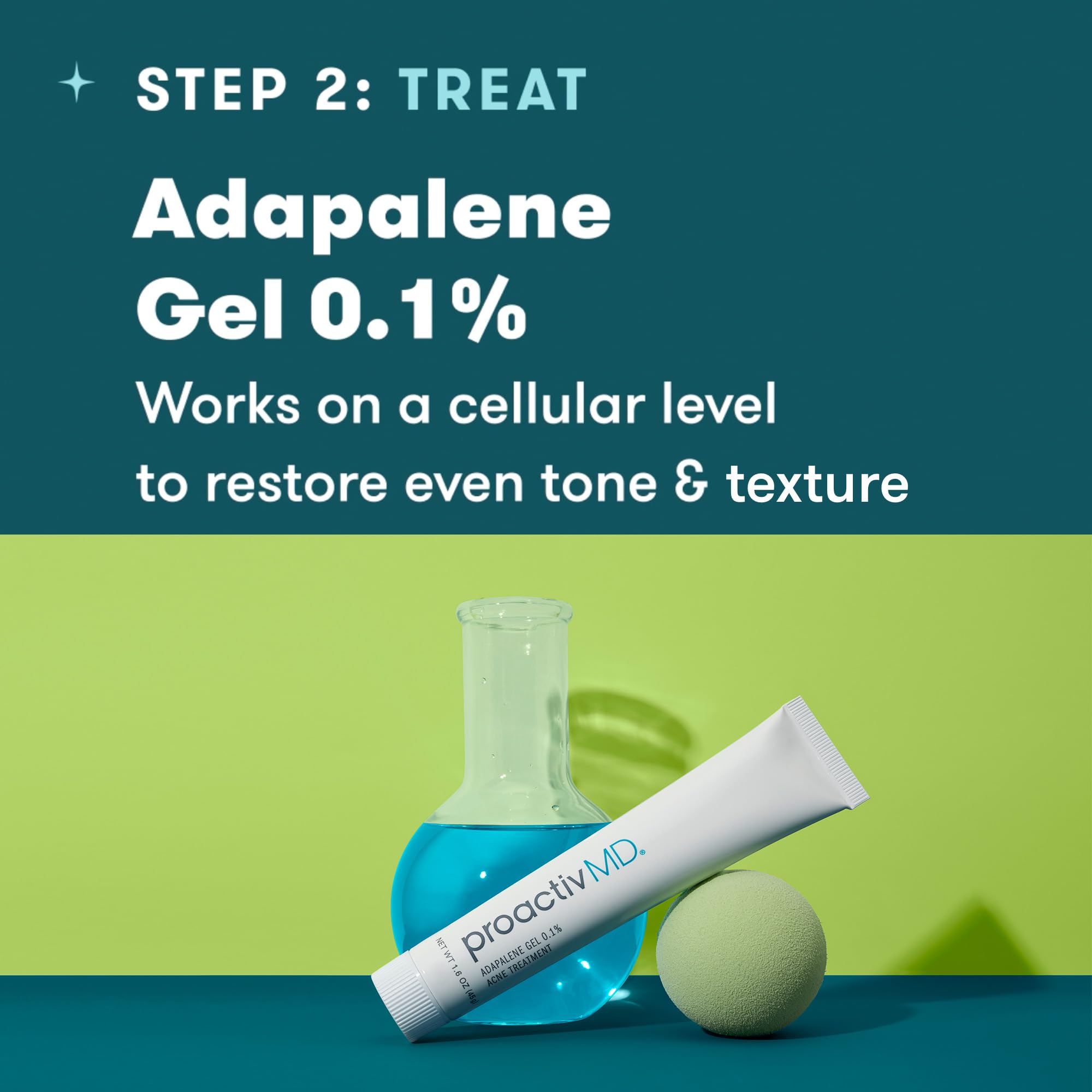ProactivMD adapalene gel close-up texture for targeted blemish care