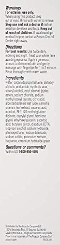 Proactiv MD ingredient label close-up highlighting fragrance-free, gentle formulation