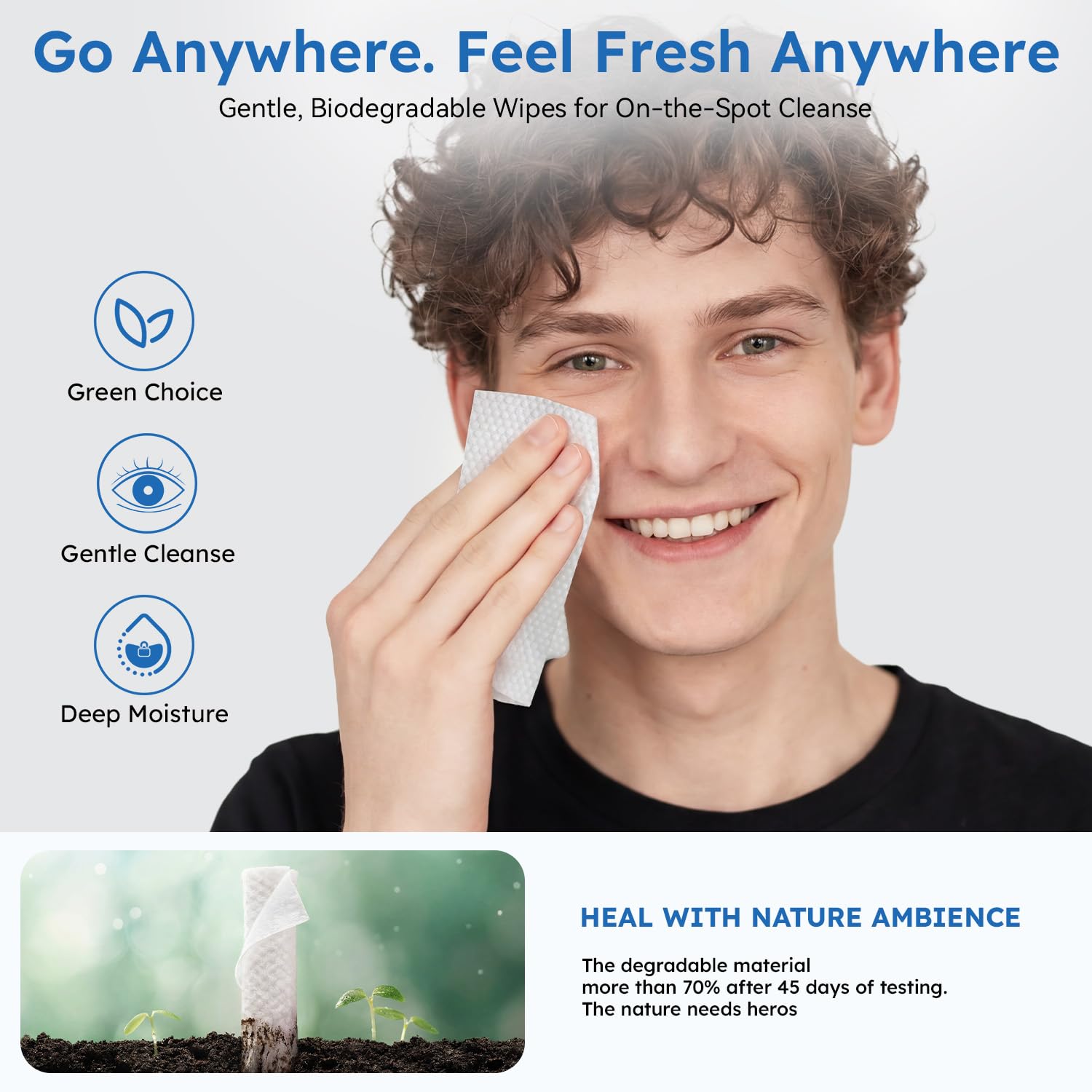 ProCIV morning cucumber wipe in hand reducing puffiness for refreshed look