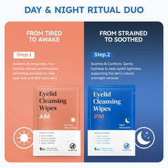 ProCIV night aloe wipe on bedside table soothing eyelids before sleep