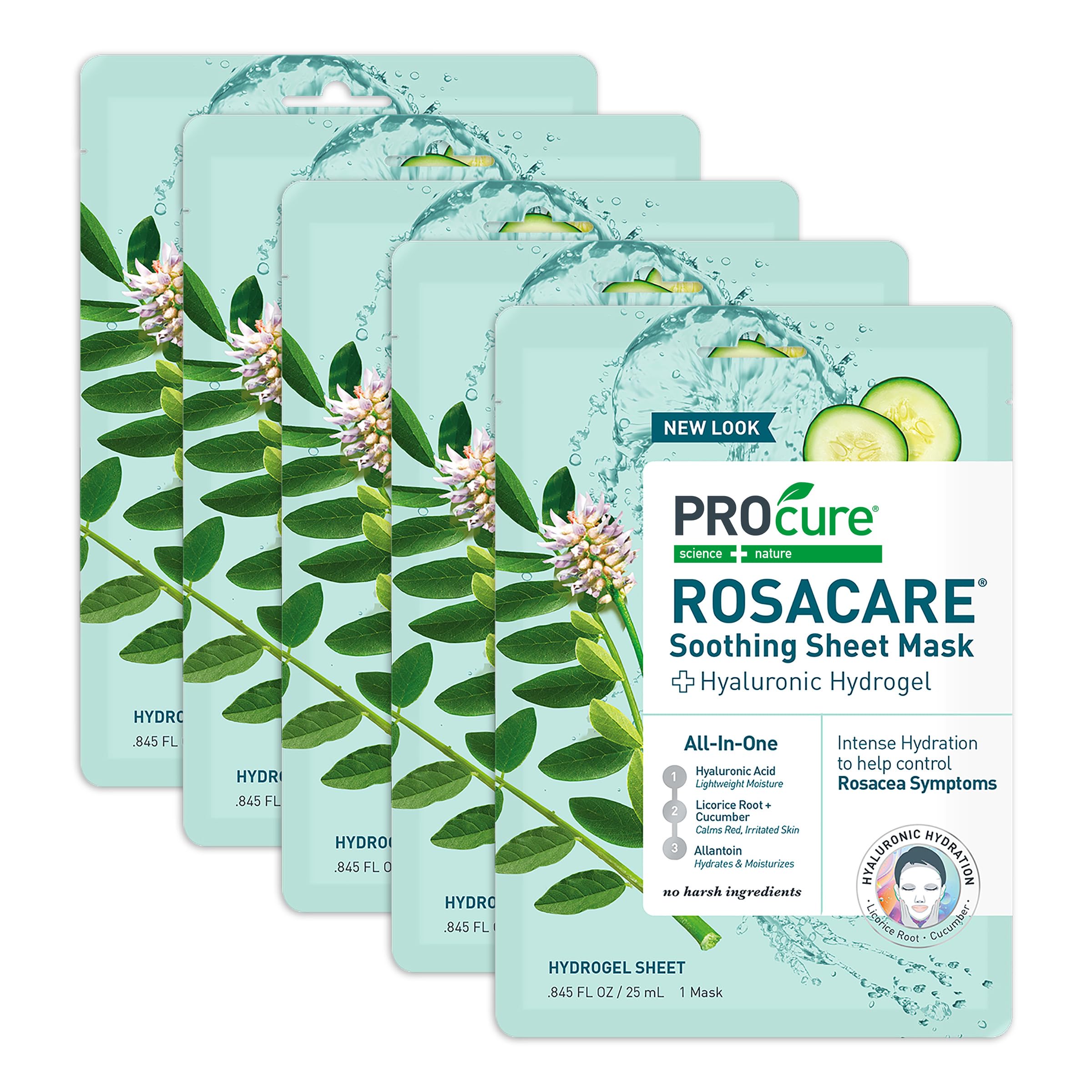 PROcure front packaging showing five individual mask sachets and product branding for easy selection