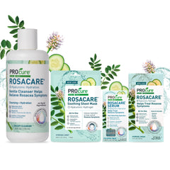 PROcure mask next to ruler for scale indicating full-face coverage and precise sizing for various faces