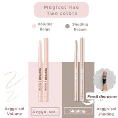 Produco thebom shadow brown pencil tip close-up showing pigment for subtle definition
