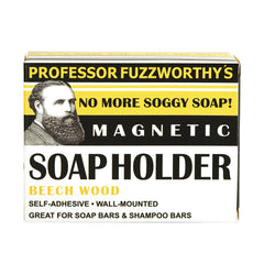 Professor Fuzzworthy metal cap close-up demonstrating secure soap attachment benefit