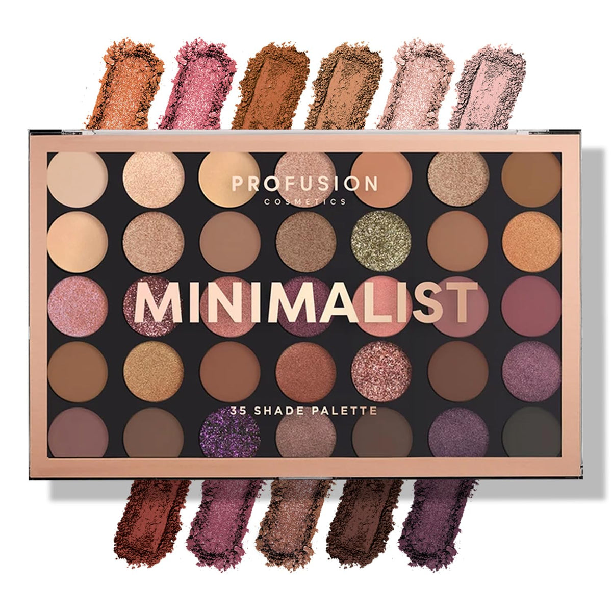 Profusion Cosmetics closed palette front showing compact travel-ready design and protection