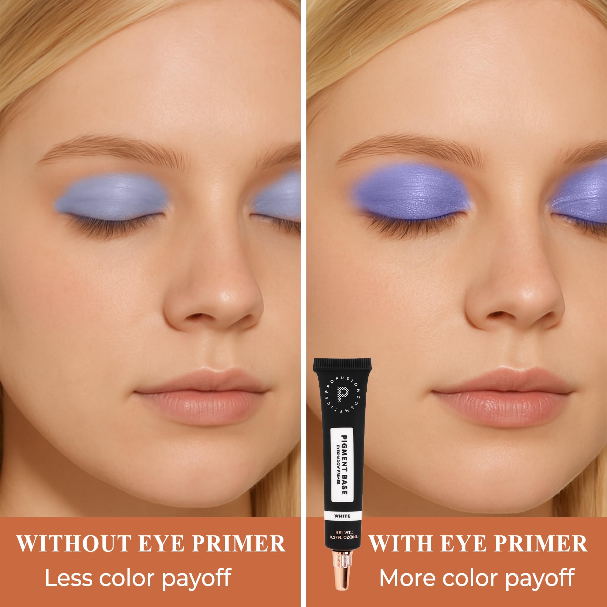 Profusion Cosmetics texture close-up of primer showing smooth matte finish