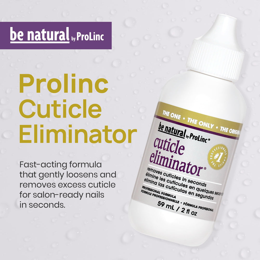 ProLinc liquid applied at cuticle line demonstrating quick softening