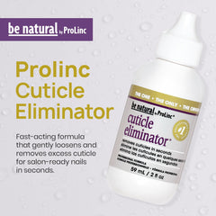 ProLinc liquid applied at cuticle line demonstrating quick softening