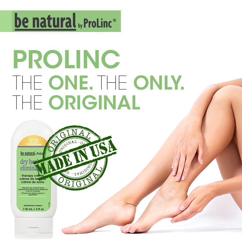 ProLinc being applied to heel demonstrating hydration and softened skin