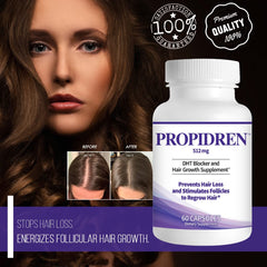Pronexa Propidren tablets in hand for scale demonstrating convenient daily size