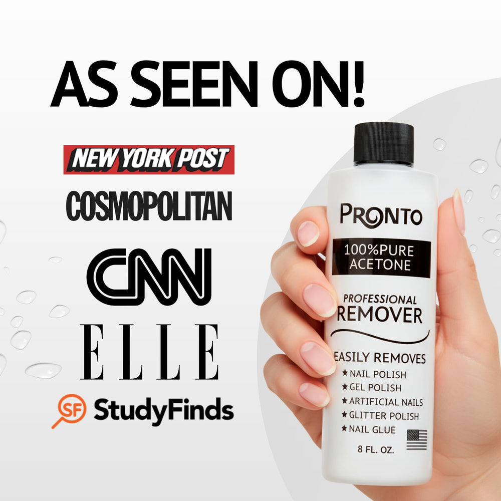 Pronto bottle held in hand for size comparison and salon-ready supply benefit