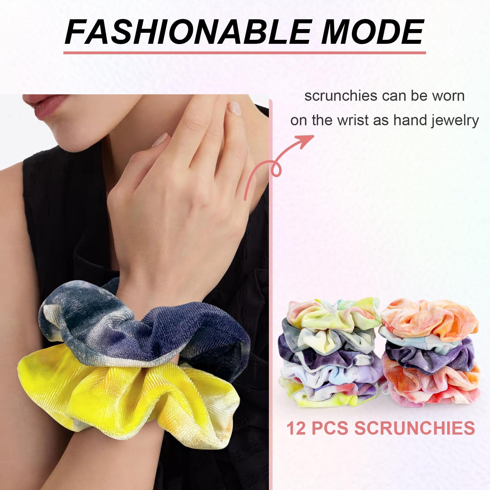 PROPOG scrunchie securing a ponytail demonstrating secure yet gentle hold