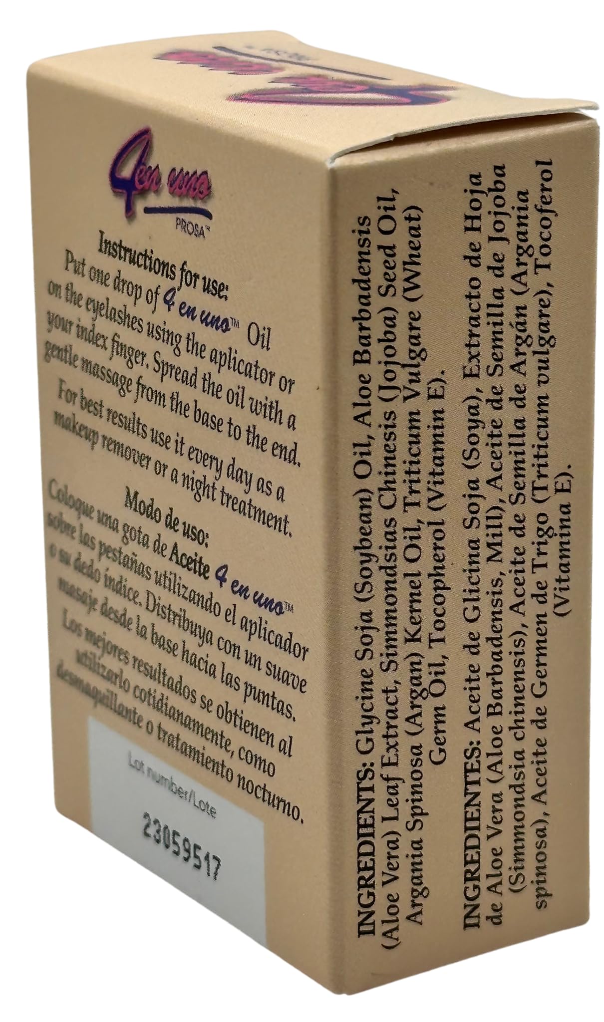 Prosa applicator detail for precise lashline application and control