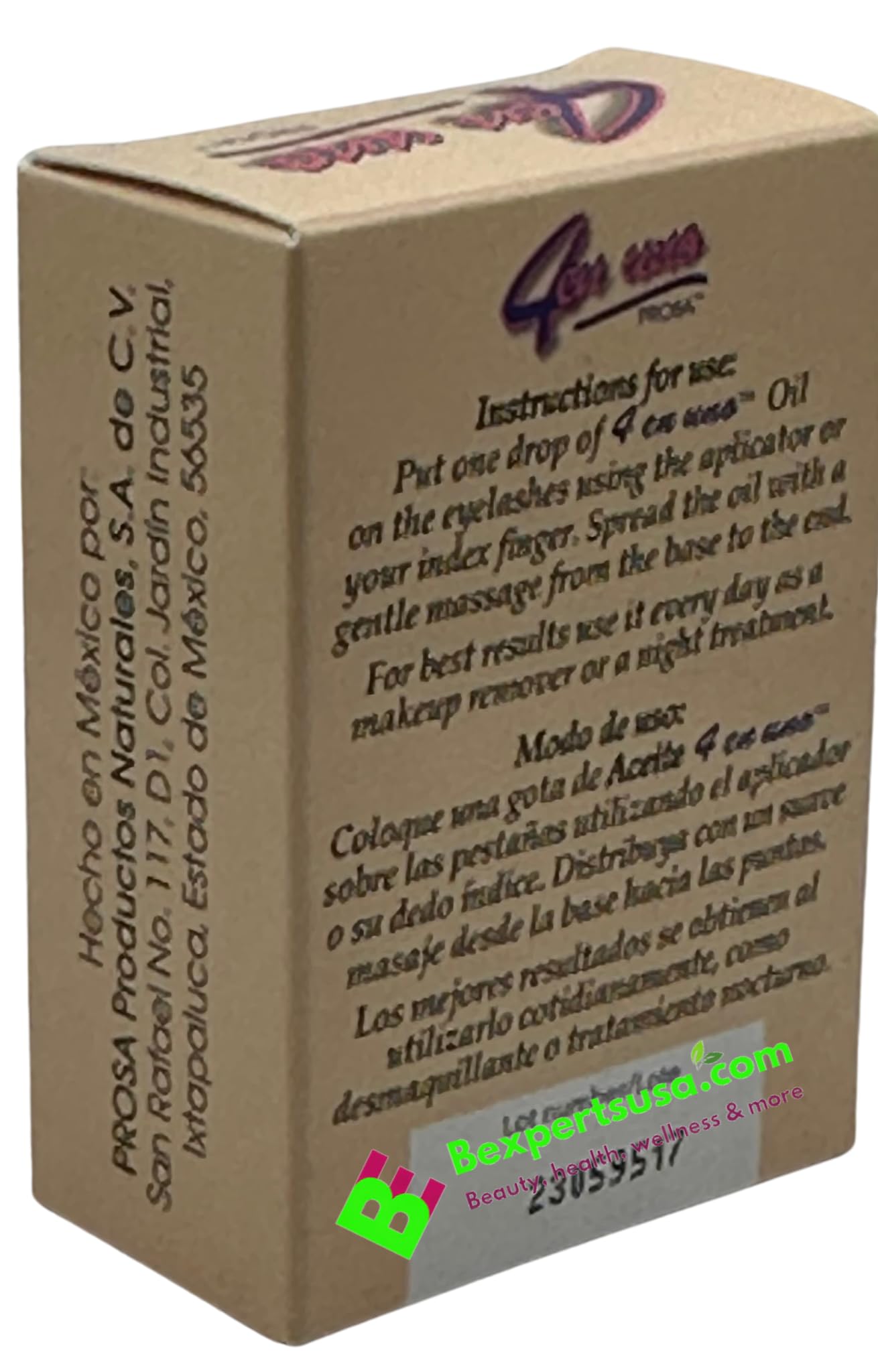 Prosa on bathroom vanity suggesting nightly routine and easy use