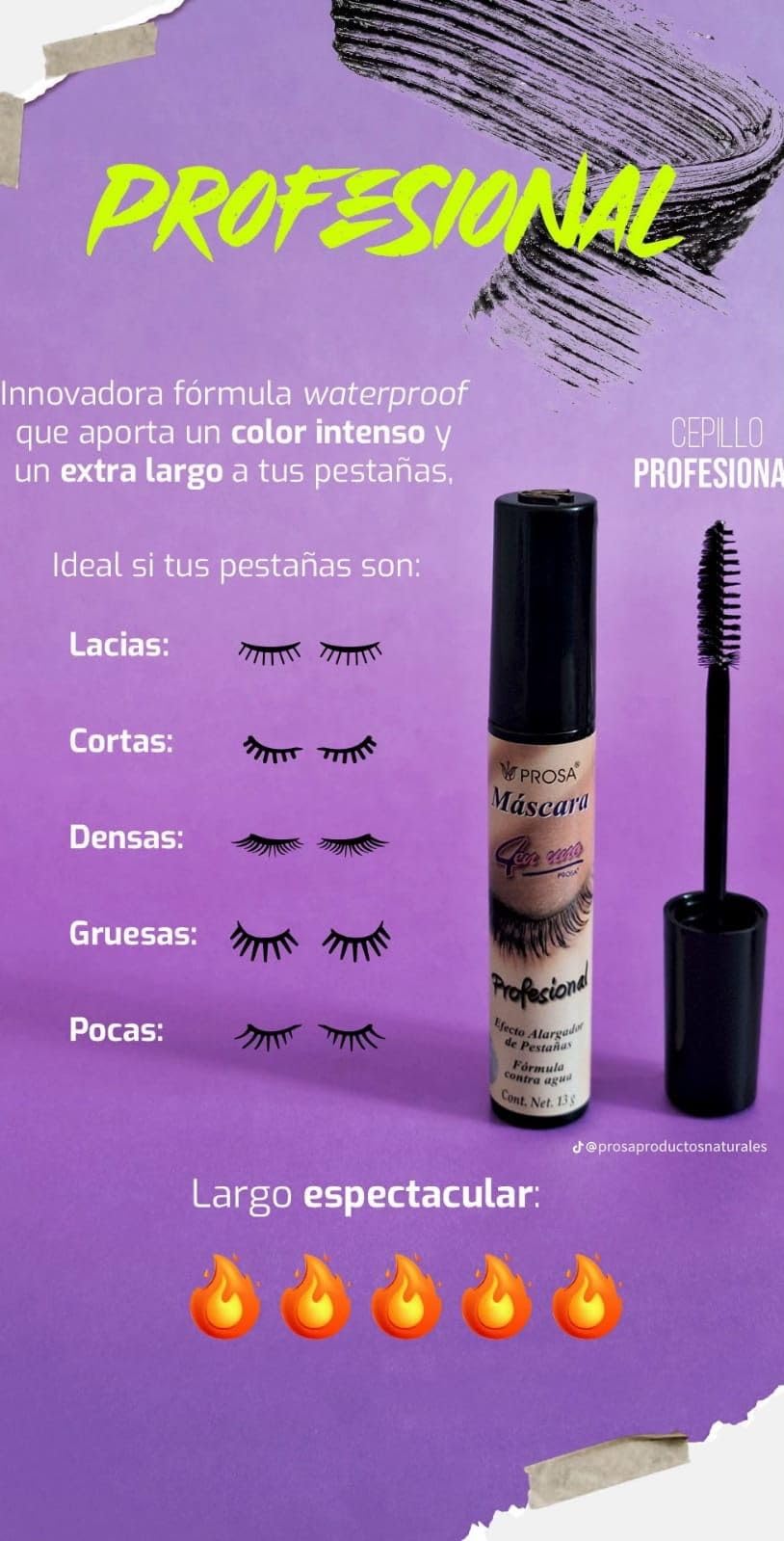 Prosa mascara applied on eye in lifestyle setting delivering length, curl and all‑day wear
