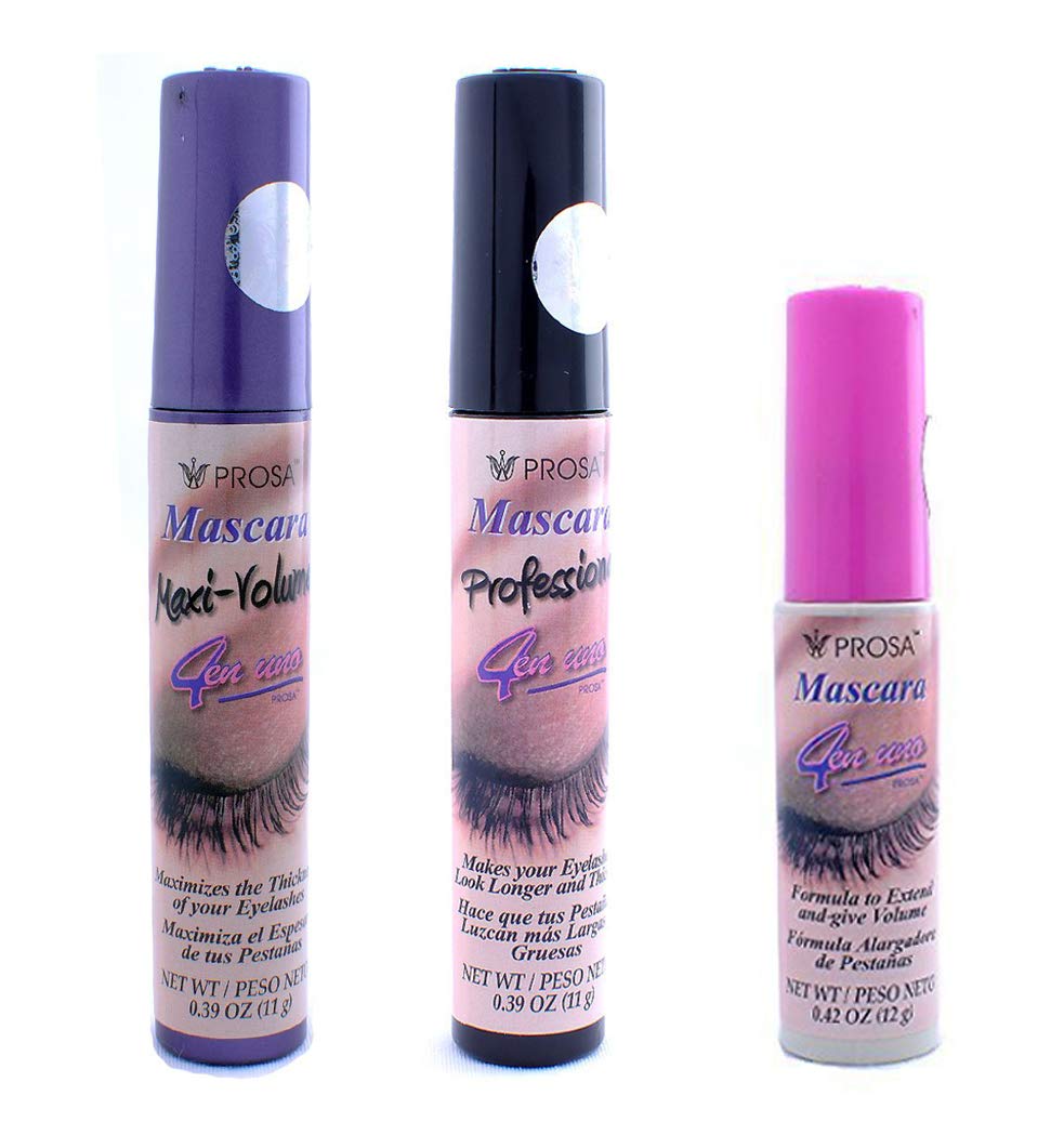 Prosa Maxi Volumn mascara front view shows volumizing effect
