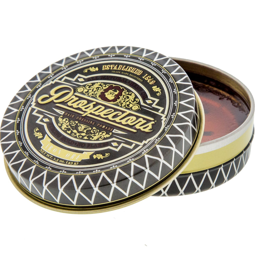 PROSPECTORS Iron Ore open texture close-up displaying smooth workable pomade