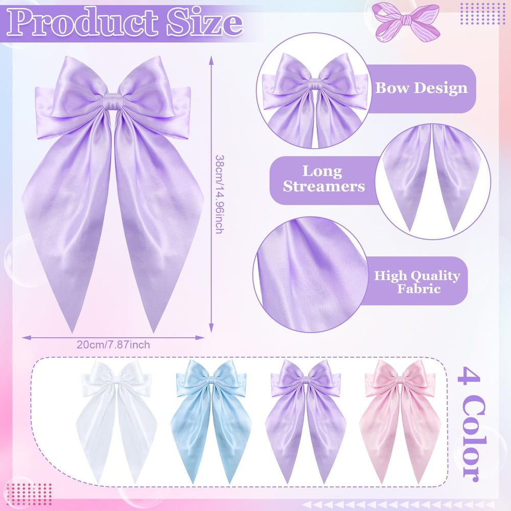 ProSuites bow clipped in ponytail demonstrating decorative movement and hold