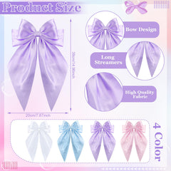 ProSuites bow clipped in ponytail demonstrating decorative movement and hold