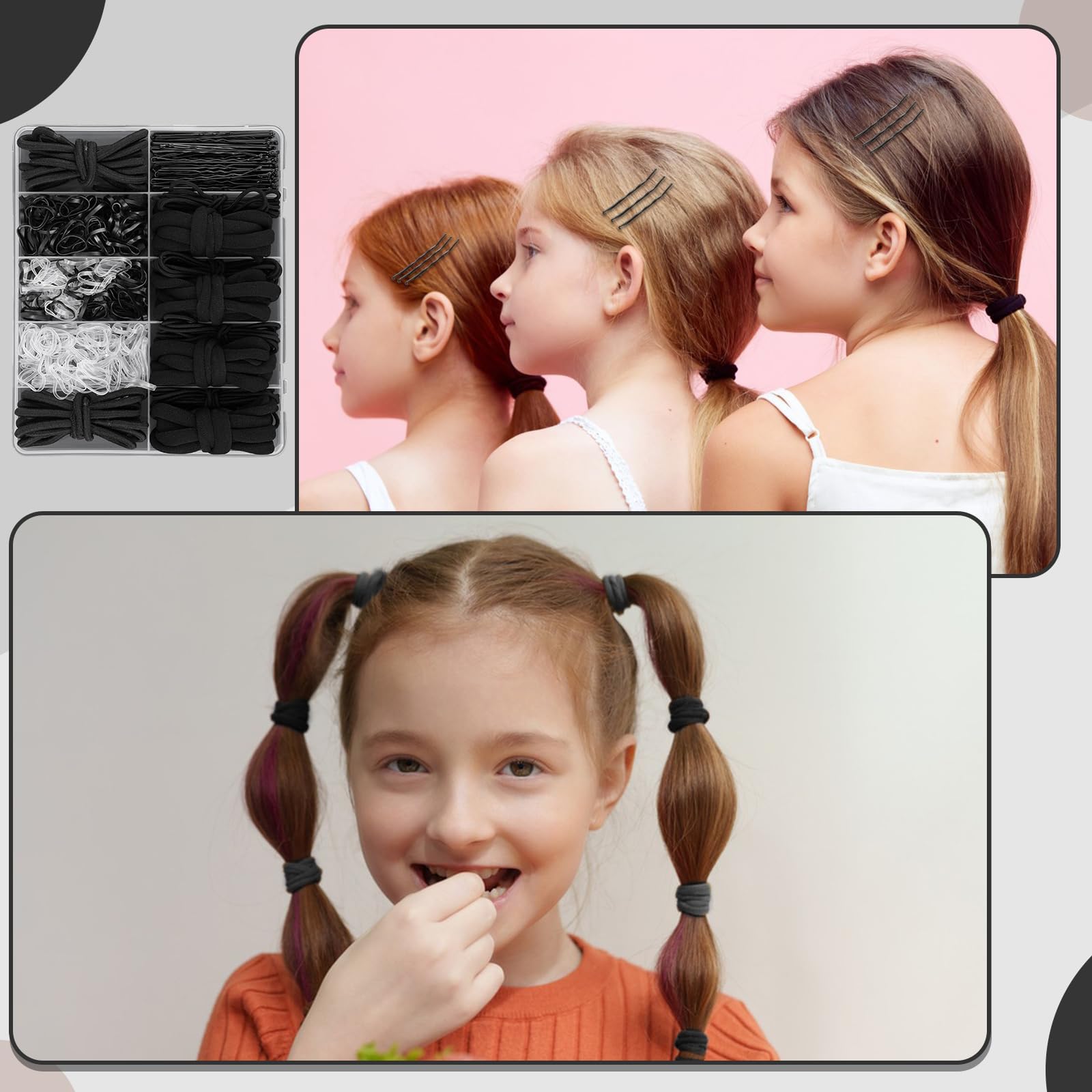 ProSuites seamless cotton ponytail holders illustrating no-metal comfort