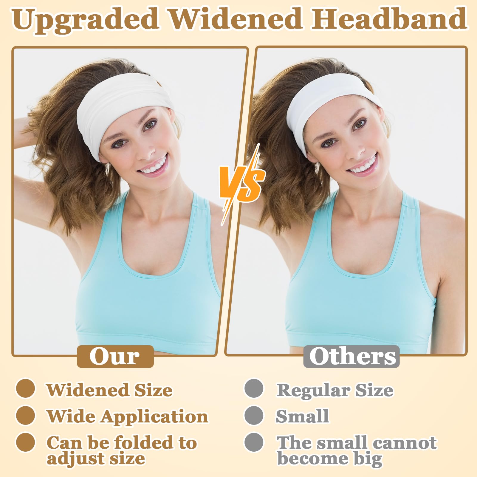 ProSuites headband stretched to show elasticity and secure-fit benefit