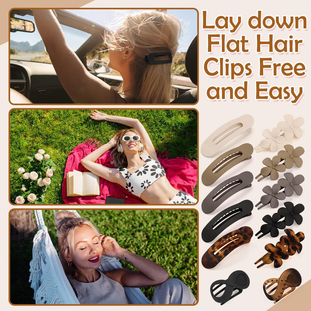 ProSuites French Concord flat clip laying flat against scalp showing low profile