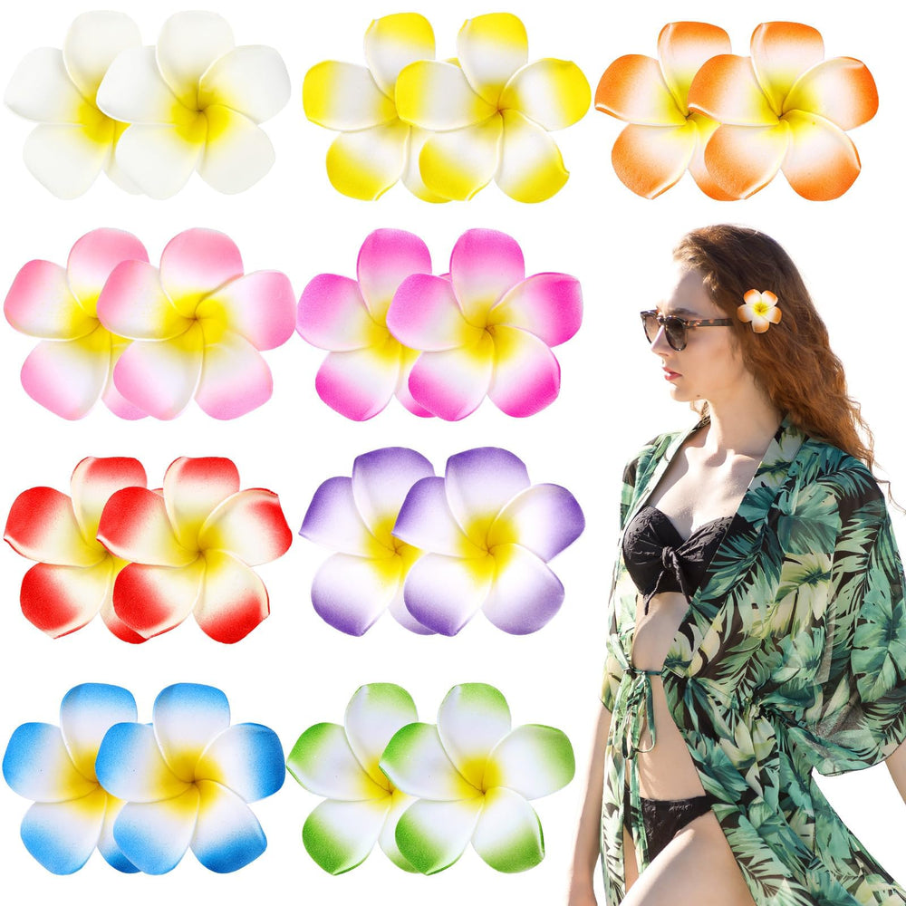 ProSuites front packaging showing all 18 colorful plumeria clips and benefits