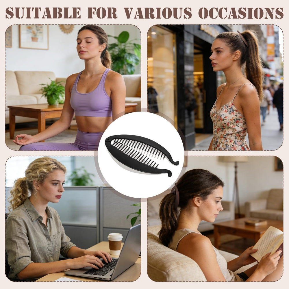 ProSuites clip used in outdoor ponytail showing reliable all-day hold
