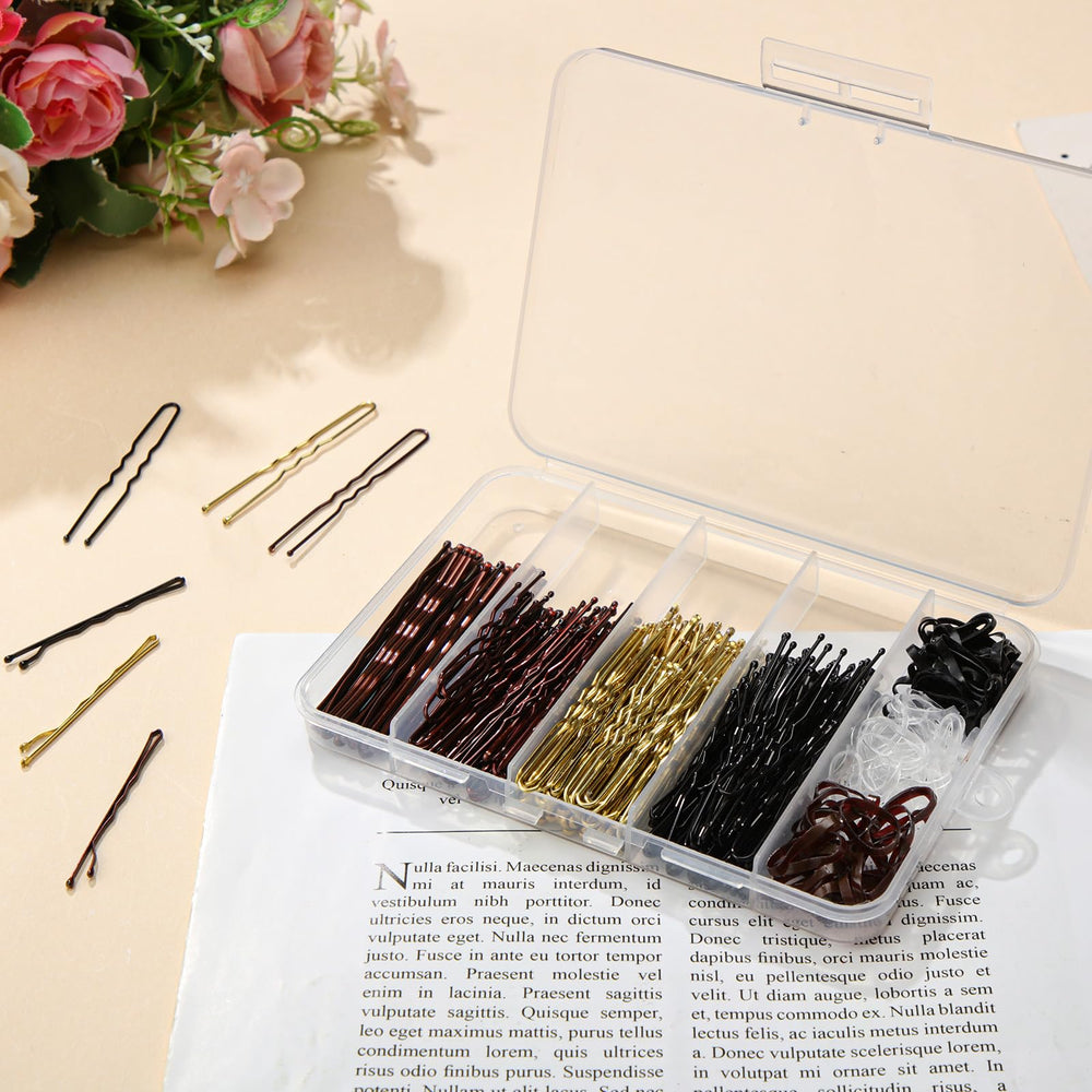 ProSuites open compartment box organizing pins and elastics for easy access