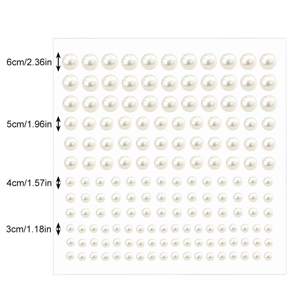 Prudiut size comparison of 3mm 4mm 5mm 6mm pearls for precise selection