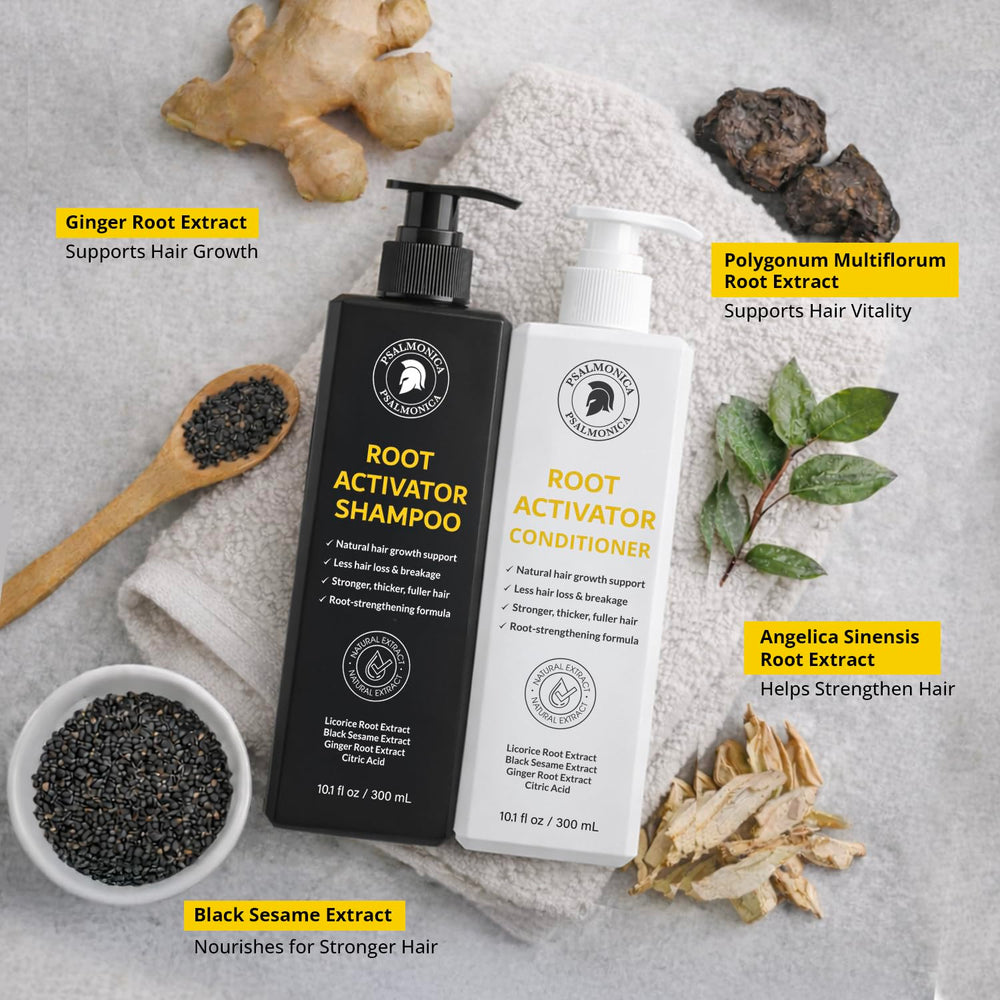 Psalmonica botanical ingredients rosemary and ginger highlighting natural support
