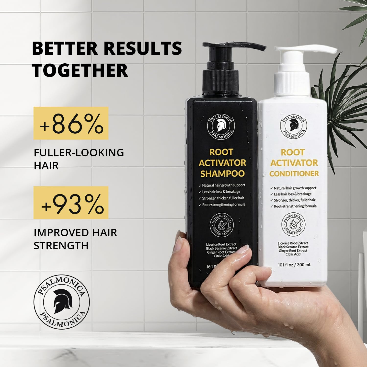 Psalmonica scalp massage in shower for improved scalp circulation benefit