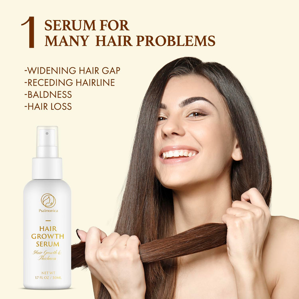 Psalmonica spray applicator detail highlighting easy precise scalp application benefit