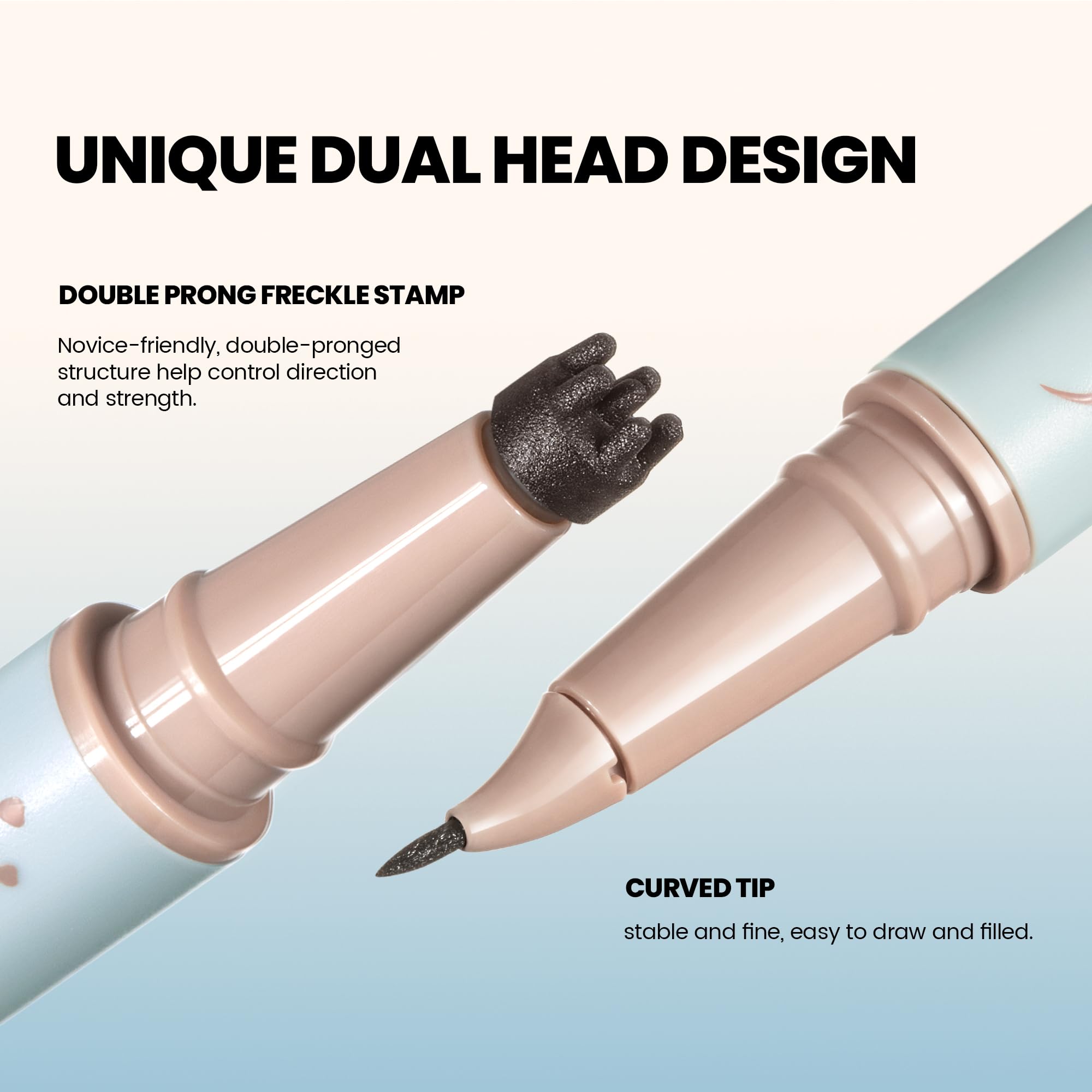 Pudaier closeup of dual-ended 15° microblading tip demonstrating precision application