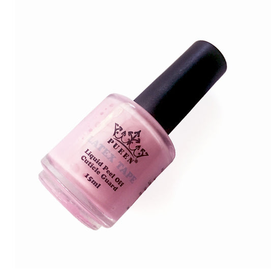 PUEEN brush tip close-up demonstrating precise application for cleaner nail edges