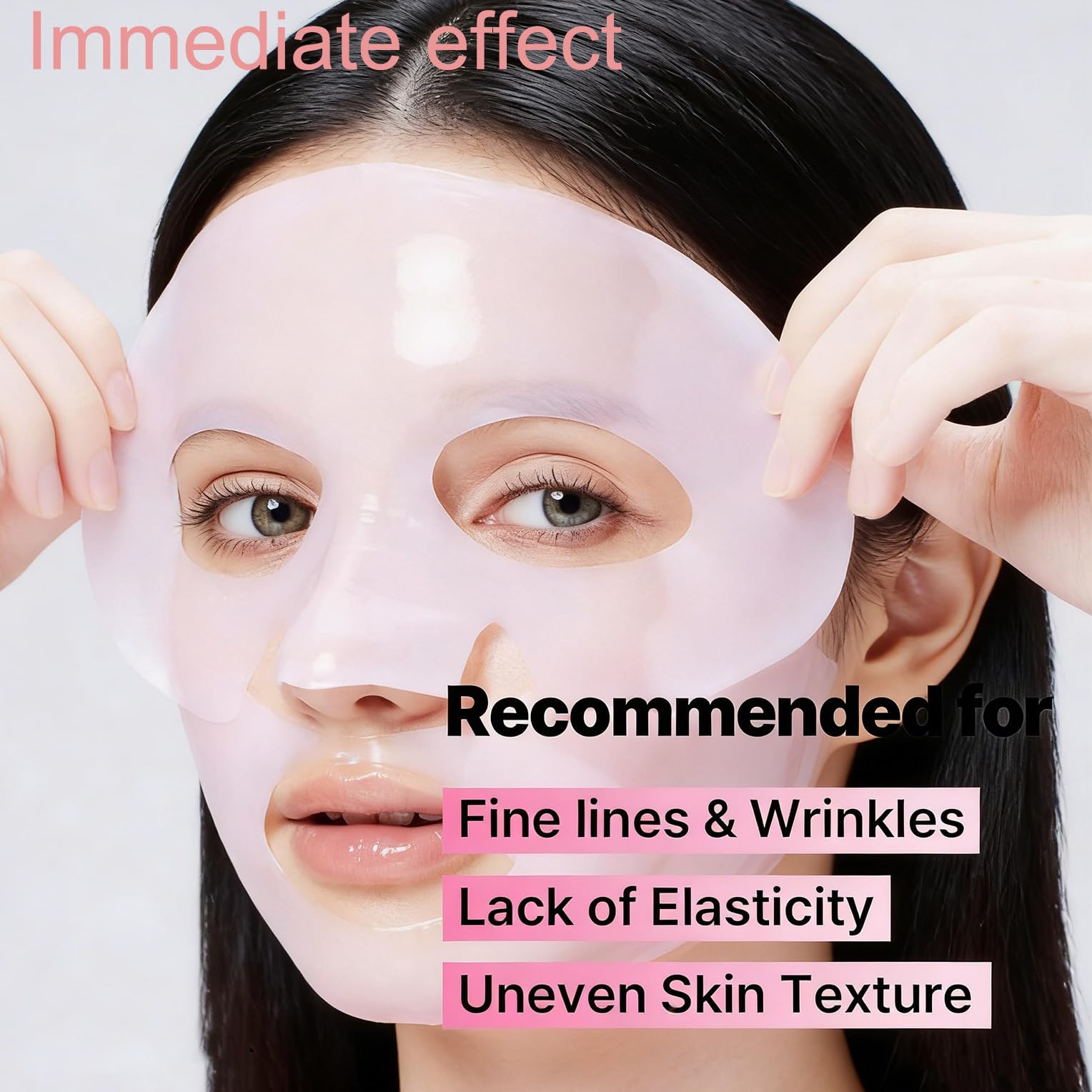 Puisa close-up of hydrogel texture highlighting cooling hydration effect