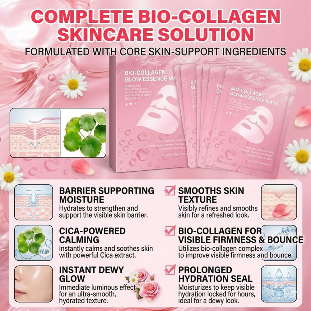 Puisa hydrogel mask turning clear visualizing absorption progress