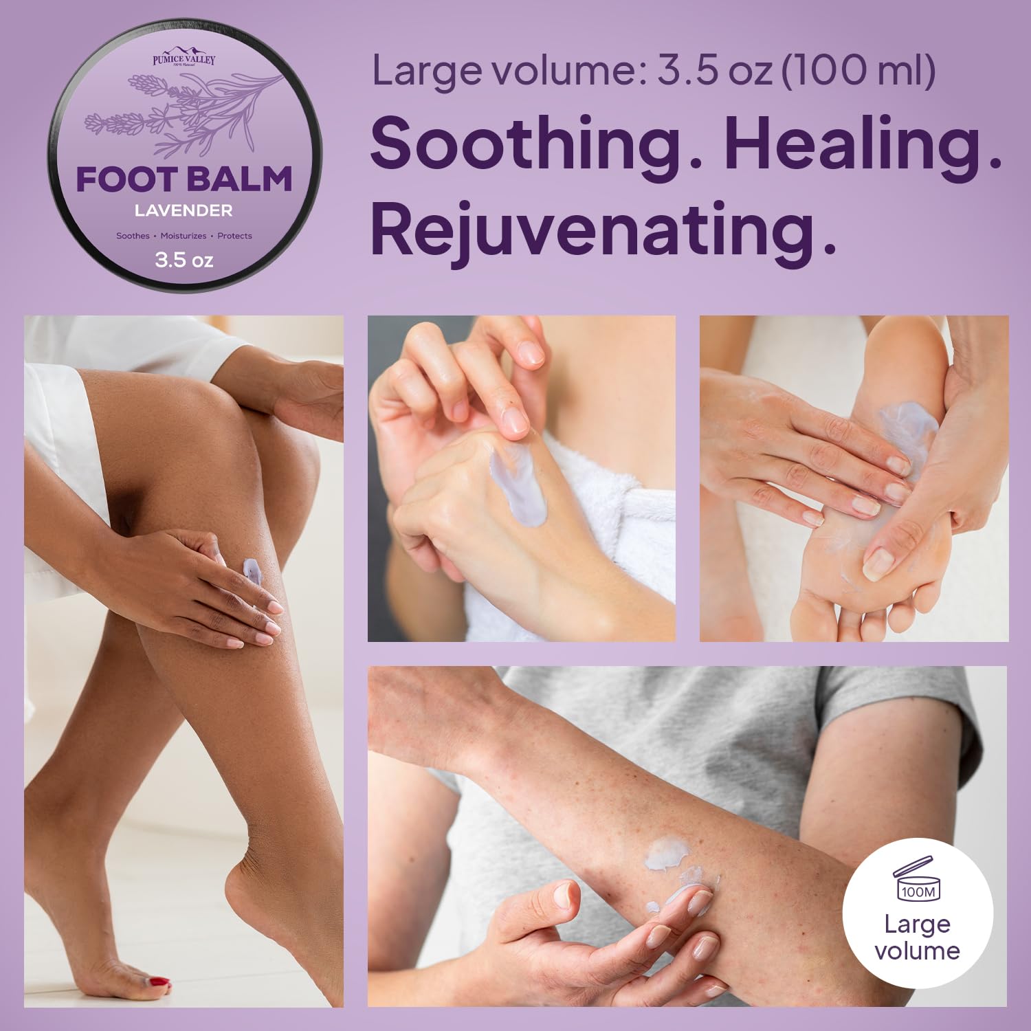 Pumice Valley before and after feet demonstrating smoothing benefit