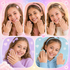 Pumkryth before and after manicure comparison showing instant polished look