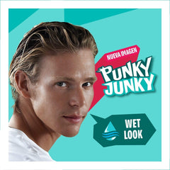Punky Junky jar in hand illustrating 9.52oz scale and travel-friendly convenience
