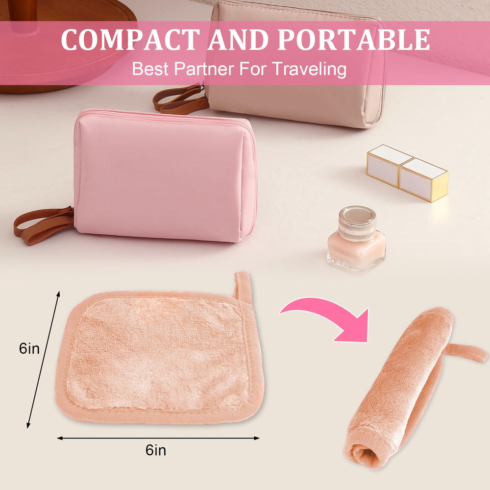 Puomue close-up microfiber texture revealing soft fibers for gentle cleansing