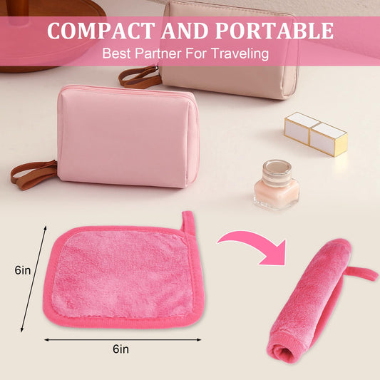 Puomue close‑up microfiber texture revealing soft fibers for gentle cleansing benefit