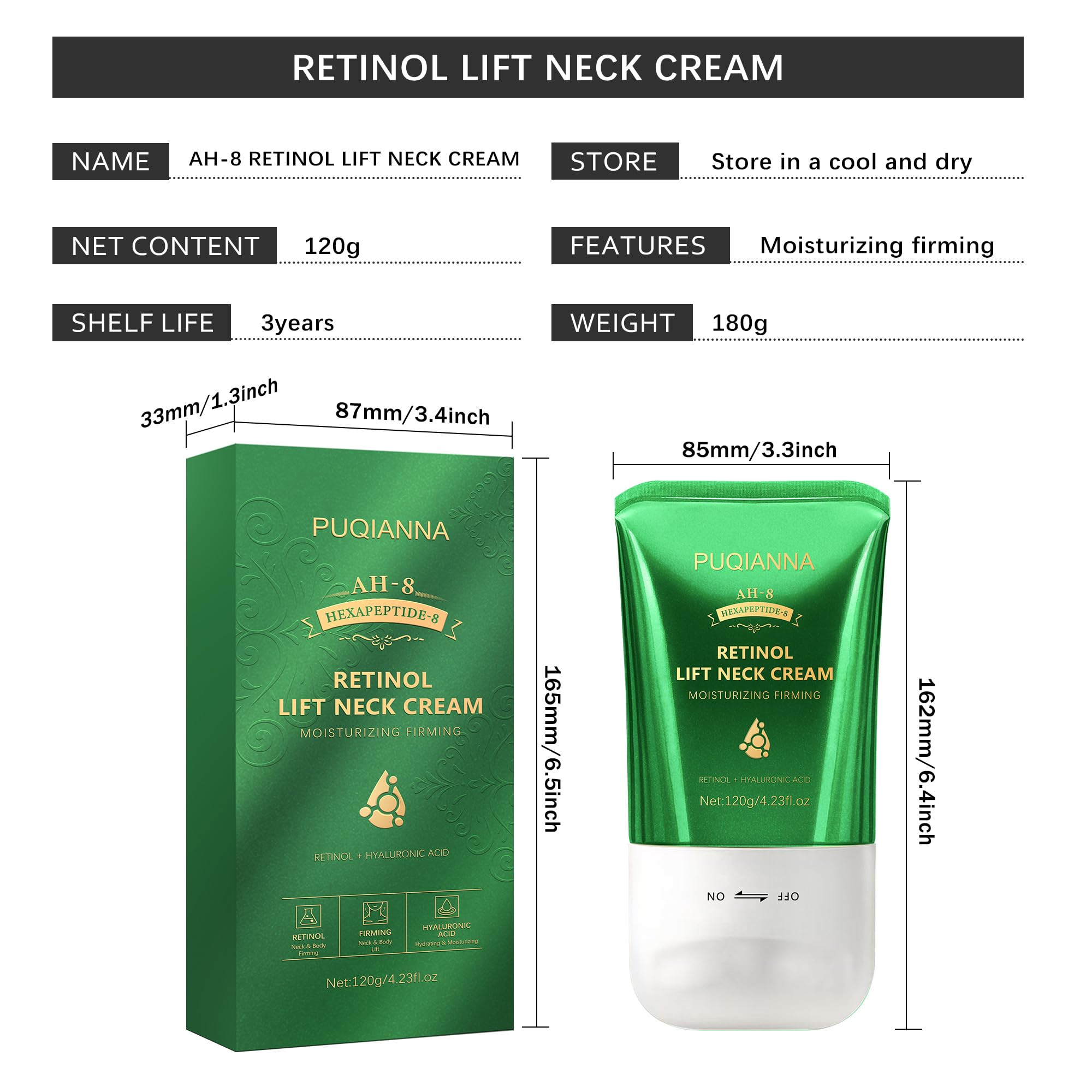 PUQIANNA on bathroom counter in morning routine for quick daily application