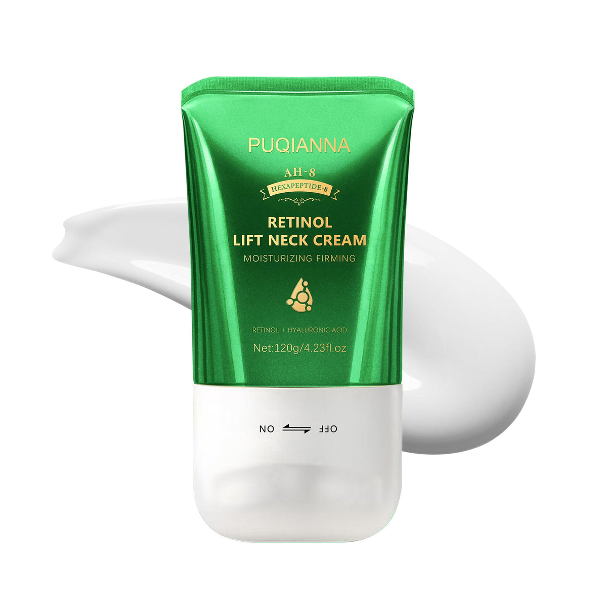 PUQIANNA front packaging showing full product and benefits for visible smoothing