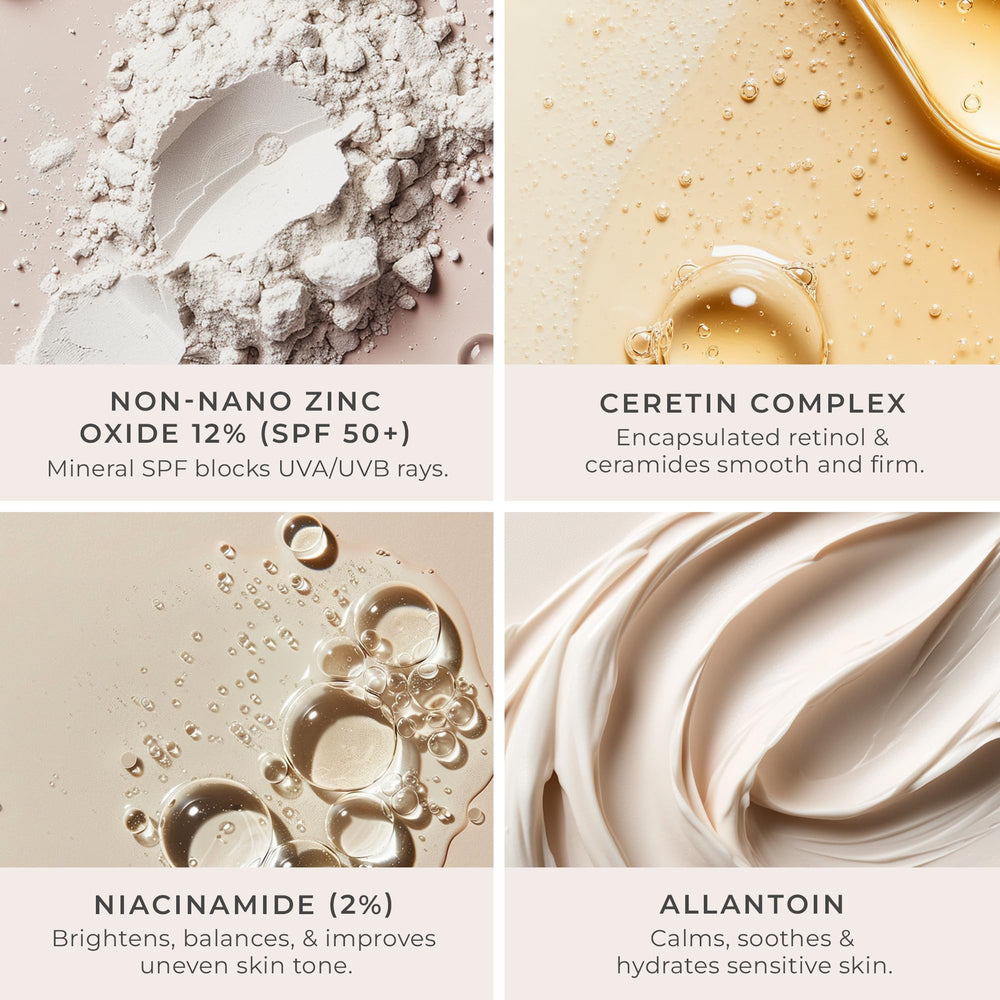 PÜR MINERALS blending tint with fingers for quick morning routine
