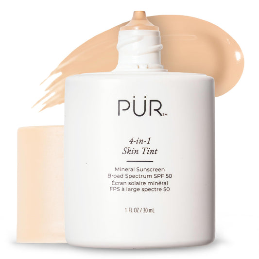 PÜR MINERALS front packaging showing Bone shade and SPF 50 protection
