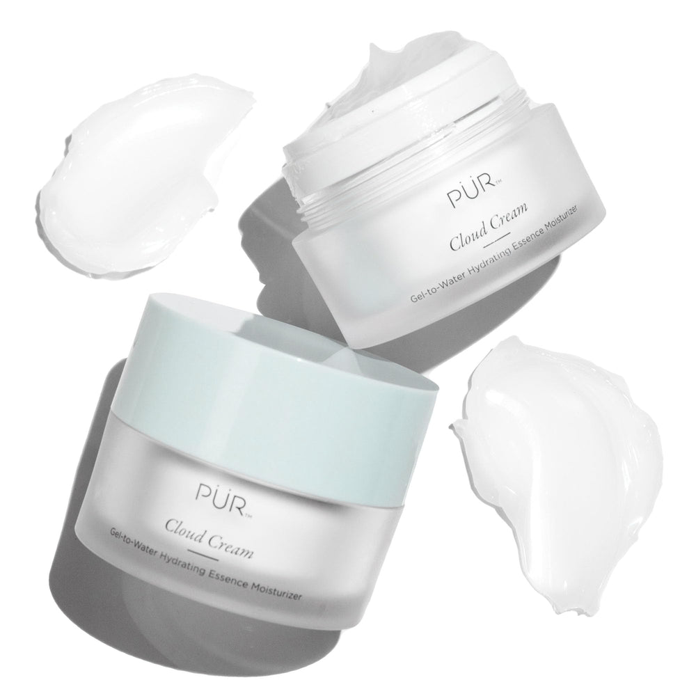 PÜR MINERALS Cloud Cream on vanity in lifestyle setting for everyday routine benefit