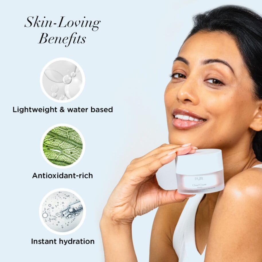 PÜR MINERALS open jar close-up showing silky texture and quick-absorb benefit