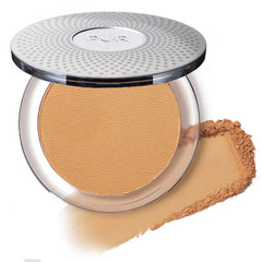 PÜR MINERALS compact front view showing shade and compact design for easy portability